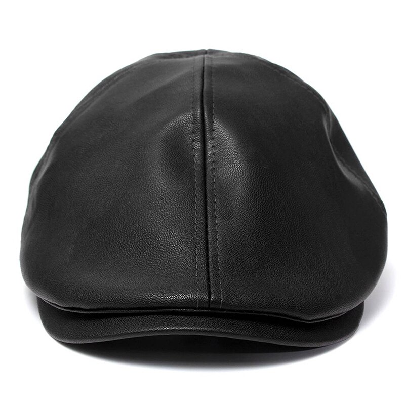Kvinnelig herre beret lue skinn lokk trucker visir unisex panser svart
