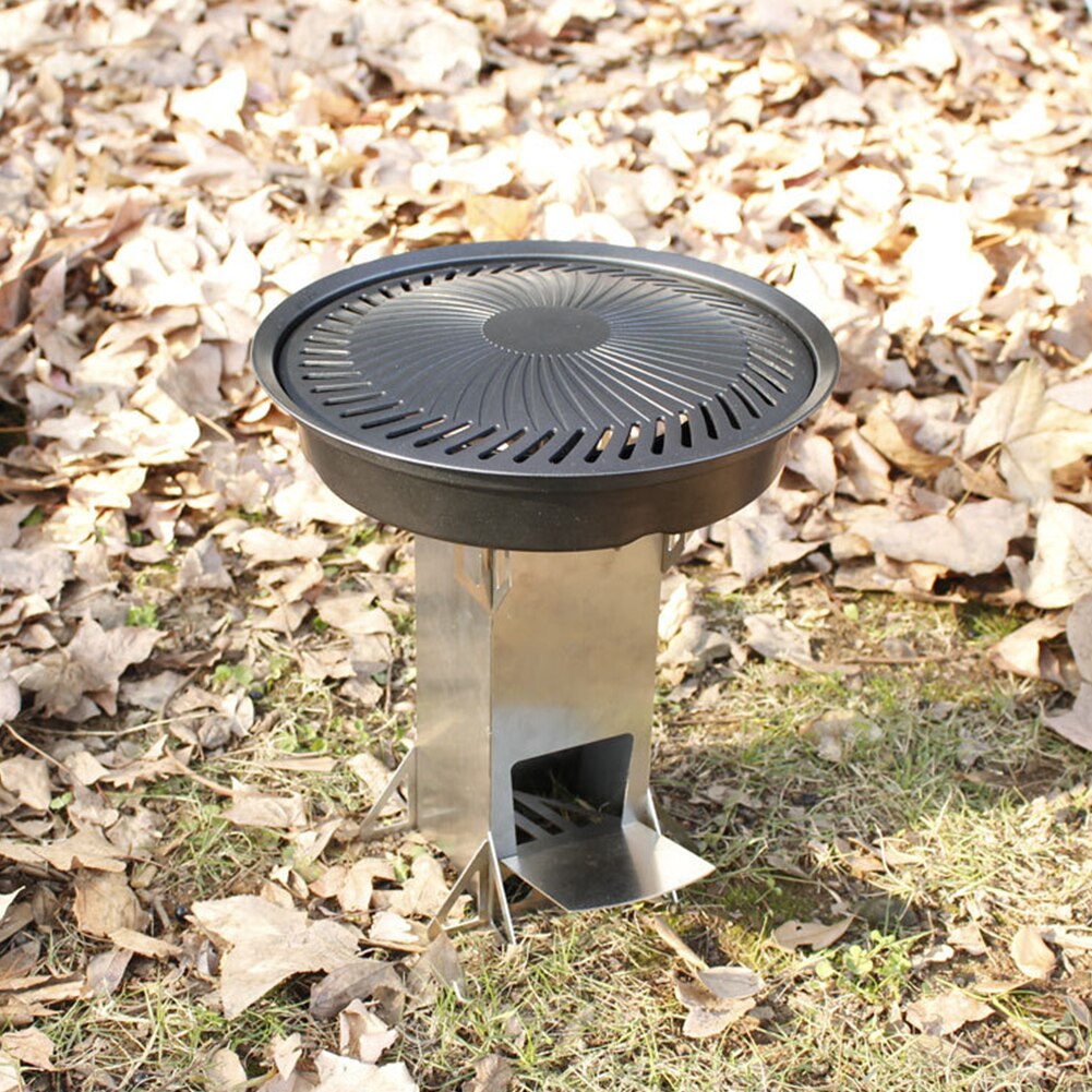 Tragbare Falten Holz Herde Praktische dauerhaft Multi-funktionale draussen Camping Picknick Kochen Brennen Rakete Herde