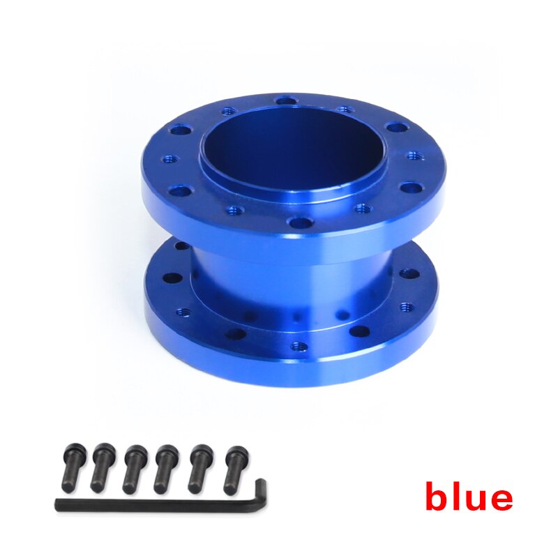 5cm Höhe Aluminium Lenkrad lenkung-rad Hub Adapter Spacer Kit für Auto: blue