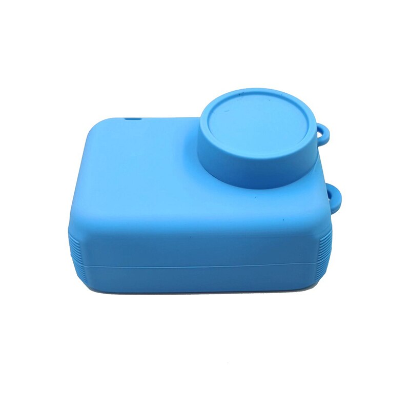 Carcasa protectora de silicona con tapa de objetivo para SJCAM SJ9 Max SJ9 Strike SJ9000X accesorios de cámara de acción deportiva: Blue