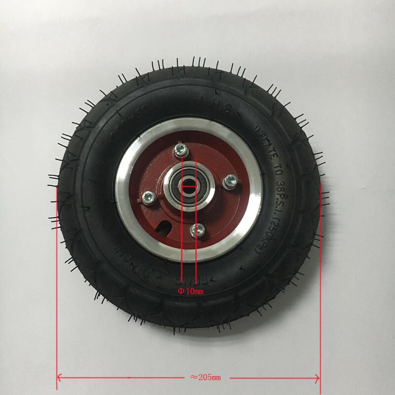 8 tums framhjul elcykelmotor navmotor för elektrisk scooter framhjul med däck elektrisk kit för elcykelsats