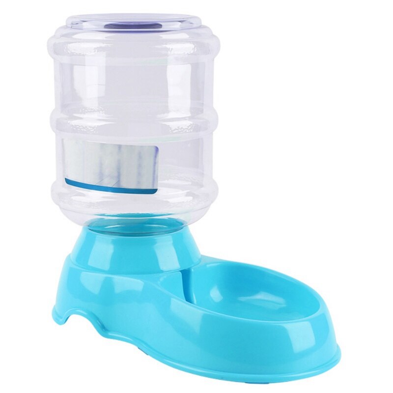 Automatic Eat Drink Supplies Pet Dog Cat Feeder Drinkers Water Dispenser Cat Dog Feeding Drinking Machine Pet Animal No Power: Drinker blue