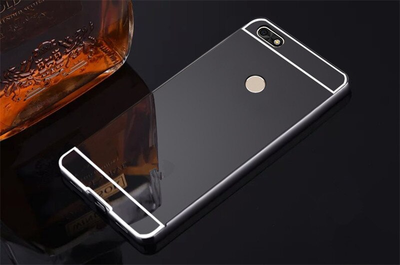 Spiegel Fall Für huawei P9 Plus 5,5 zoll Harte Metall Aluminium Rahmen Schutzhülle Zurück Abdeckung Für huawei P9Plus P9 + telefon Fall