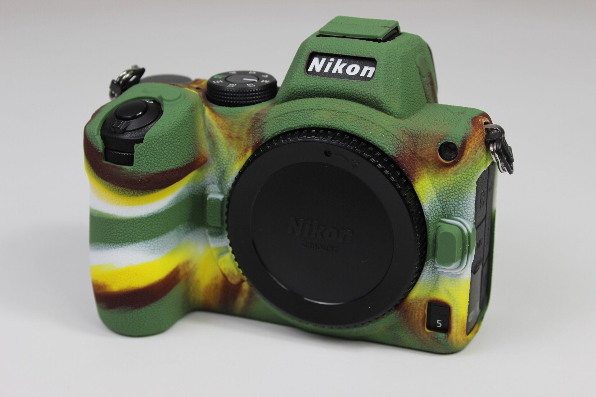 Funda de silicona de goma portátil para Nikon Z5, funda protectora para cámara: Verde