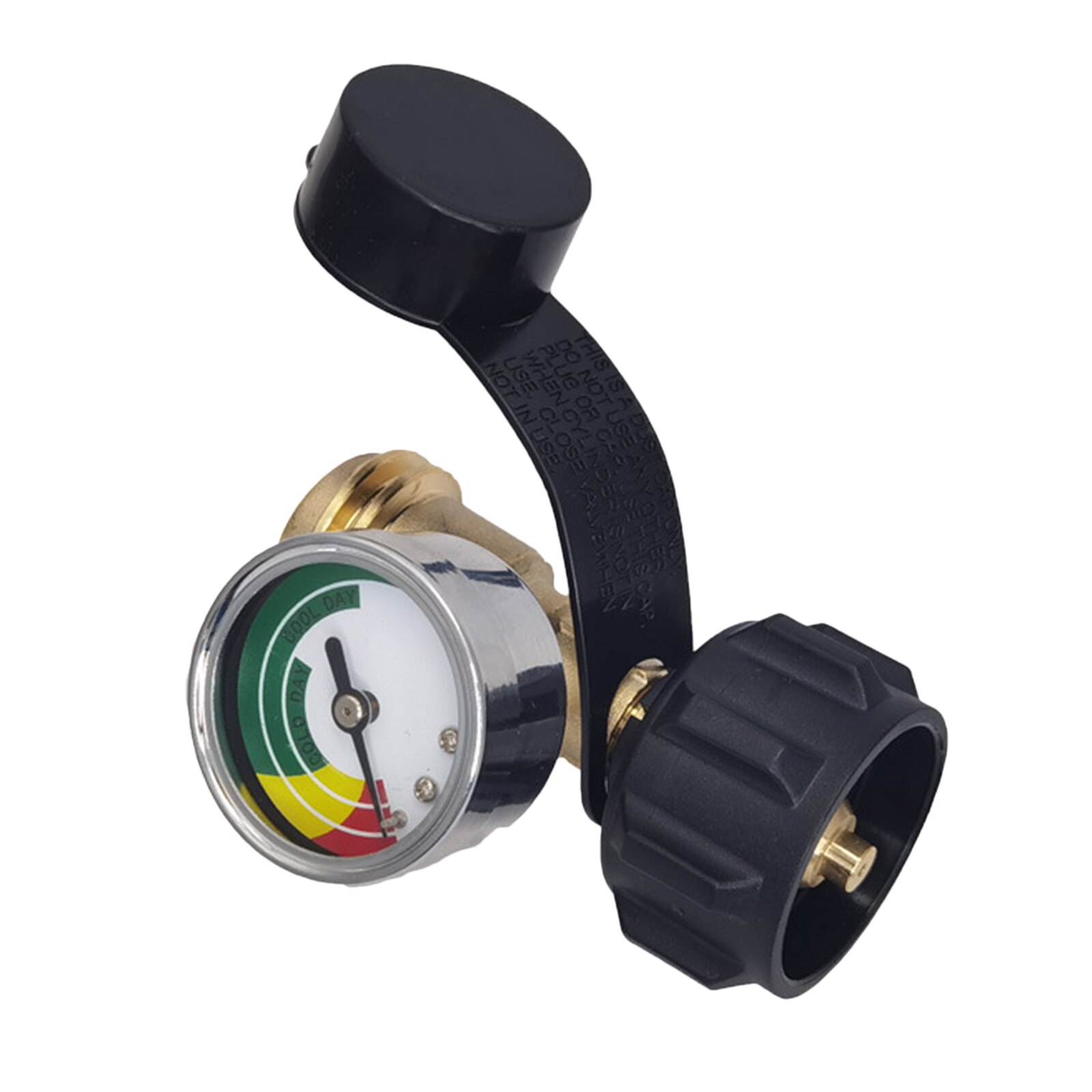 Propane Tank Gauge for 5-100lb Propane Tank QQC1 Connection Adaptor Valve