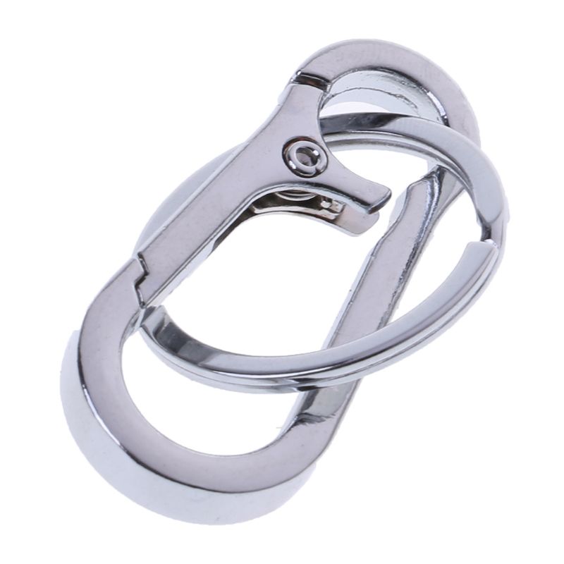 Carabiner Stainless Steel Gourd Buckle Carabiner Keychain Waist Belt Clip Anti-lost Buckle Hanging Keyriing Key Rings