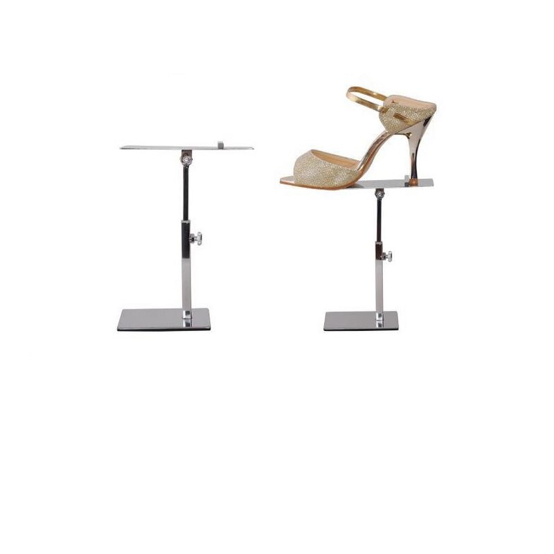 stainless steel shoe display stand removable mounting shoe rack women sandals holder high heel leather shoe rack
