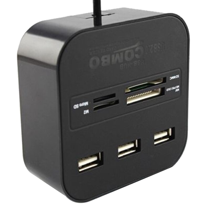USB HUB 2.0 3 Ports TF Card Reader Slot USB Combo Multi All-In-One USB Splitter Cables For Laptop Computer