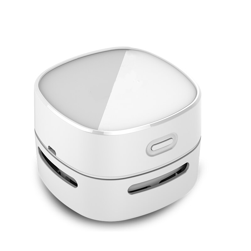 Two Styles Of Desktop Vacuum Cleaner Desktop Cleaning Robot Home Office Home Office Desktop Micro-Dust Collector: white Charging type