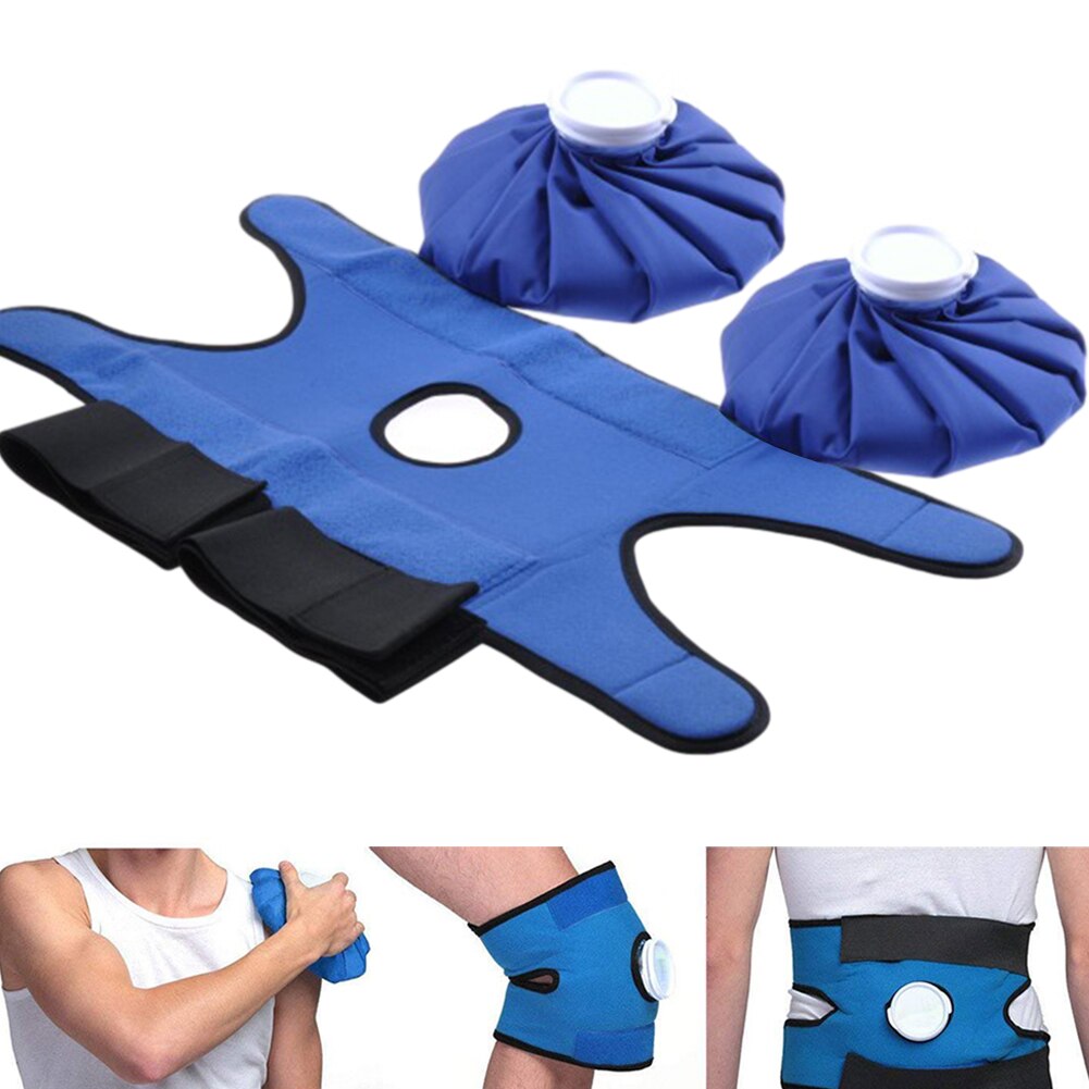 Portable Home And Cold Shoulder Body First Aid Elastic Pain Relief Sport Injury Multiple Use Reusable Velvet Ice Pack Wrap
