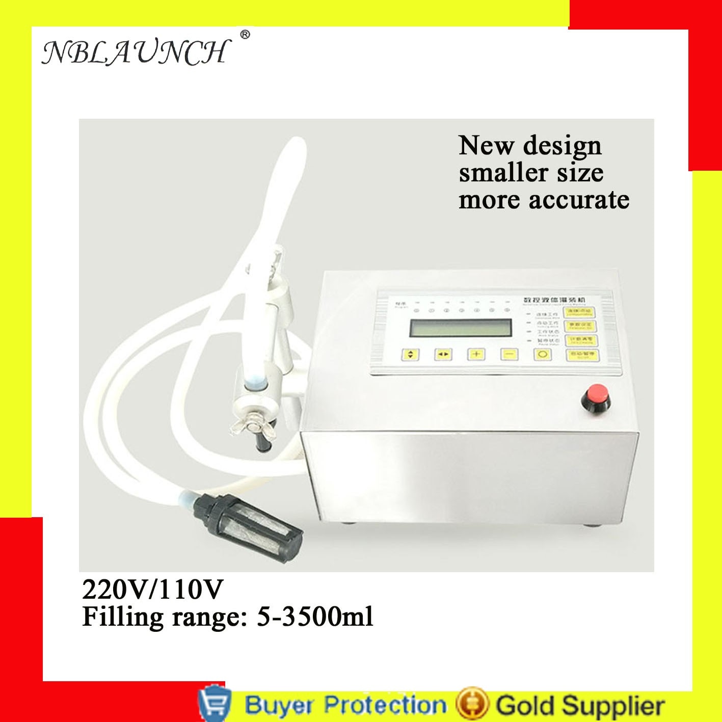 Liquid Filling Machine Water Filler Digital Control Drink Mini Electric Lcd Display Water Perfume Milk Juice Bottle 0-4000ml