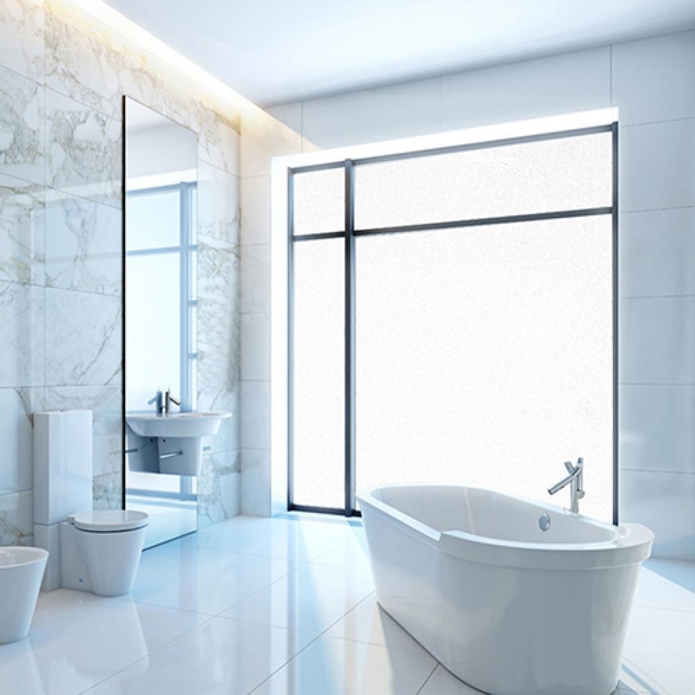 Multiple Sizes Frosted Glass Film Window Stickers Waterproof Self Adhesive Frosted Vinyl Glass Stickers Home Bedroom Bathroom