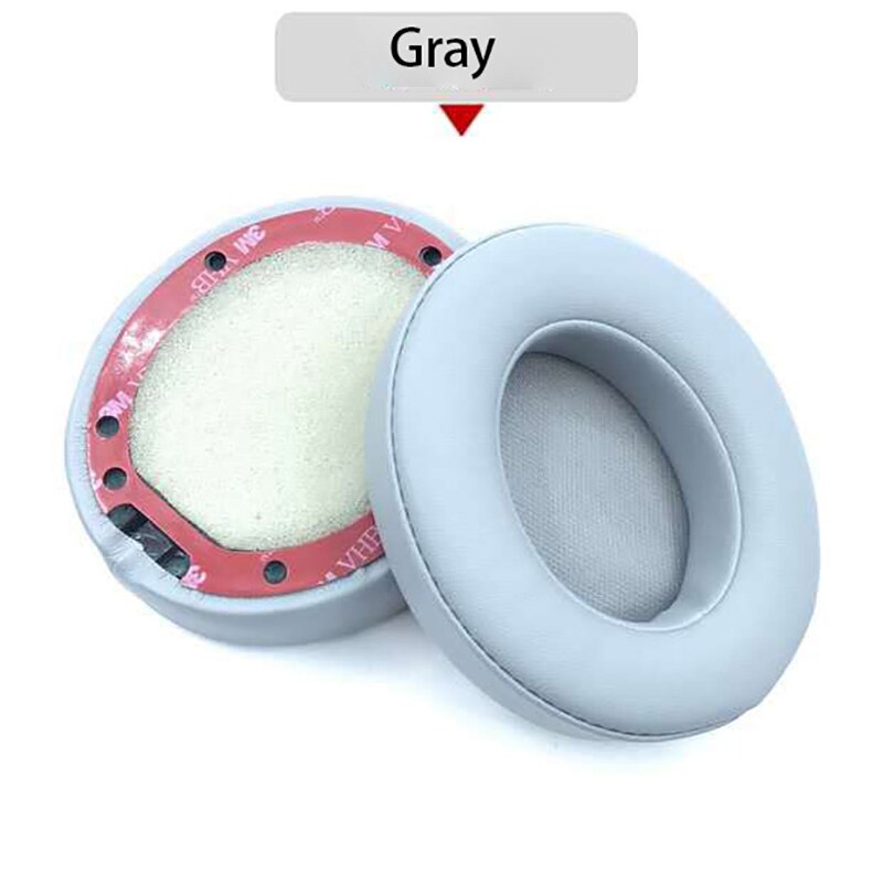 Udskiftning af ørepuder puder ørepuder pleje hovedtelefon til beats by dr dre studio 2.0 studio 3 b0500 b0501 trådløst headset: Grå