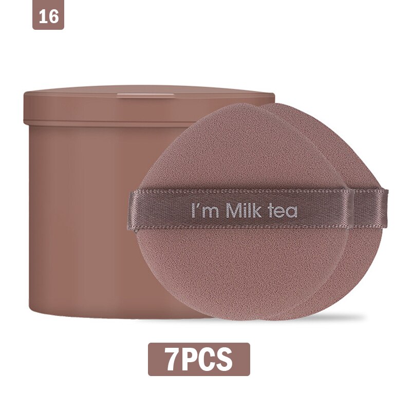 Éponge de maquillage Double face pour femmes, ensemble cosmétique à la fraise, doux, outil de maquillage, 1/3/7 pièces: --N16