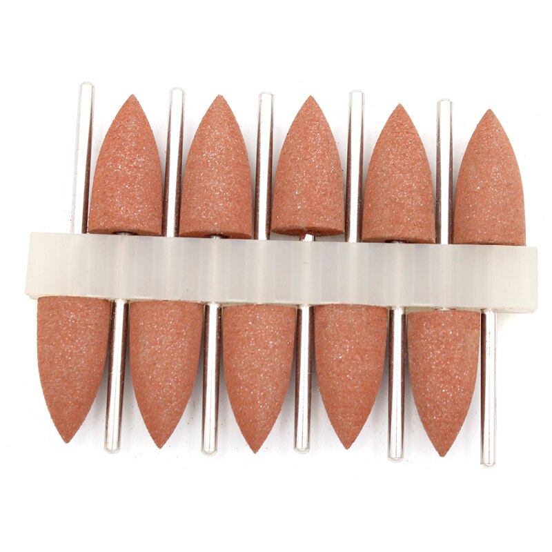 10pc pro søm borespids dyse cutter søm gummi silikone polermaskine slibehoved søm elektrisk manicure boremaskine tilbehør: 2