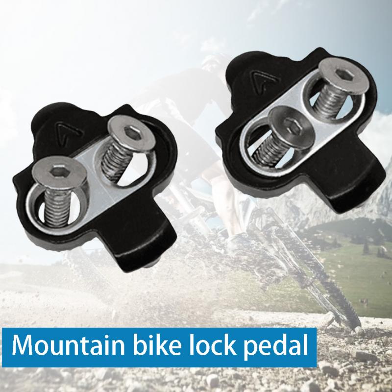Mountainbike pedaler klampe cykling mtb cykel klampe sæt clip-in clips kit m/hardware møtrikker klamper spd pedaler plade cykel adgang