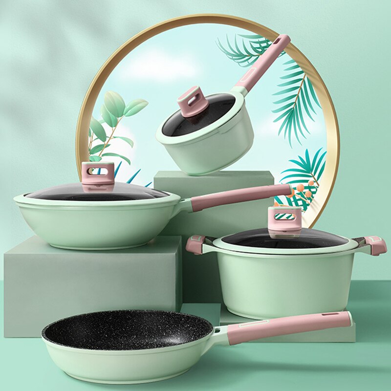 OAPE Stewpan Large Cooking Pots Utensils Non-Stick Cookware Saucepan For Kitchen Pan Cauldron Tajine Marmite Induction Heating