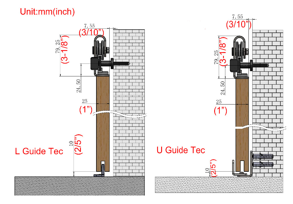 DIYHD 39" Stainless Steel Small Barn Door Hardware Top Mount Mini Cabnit Sliding Barn Door Kit For 1 Door(No cabinet)