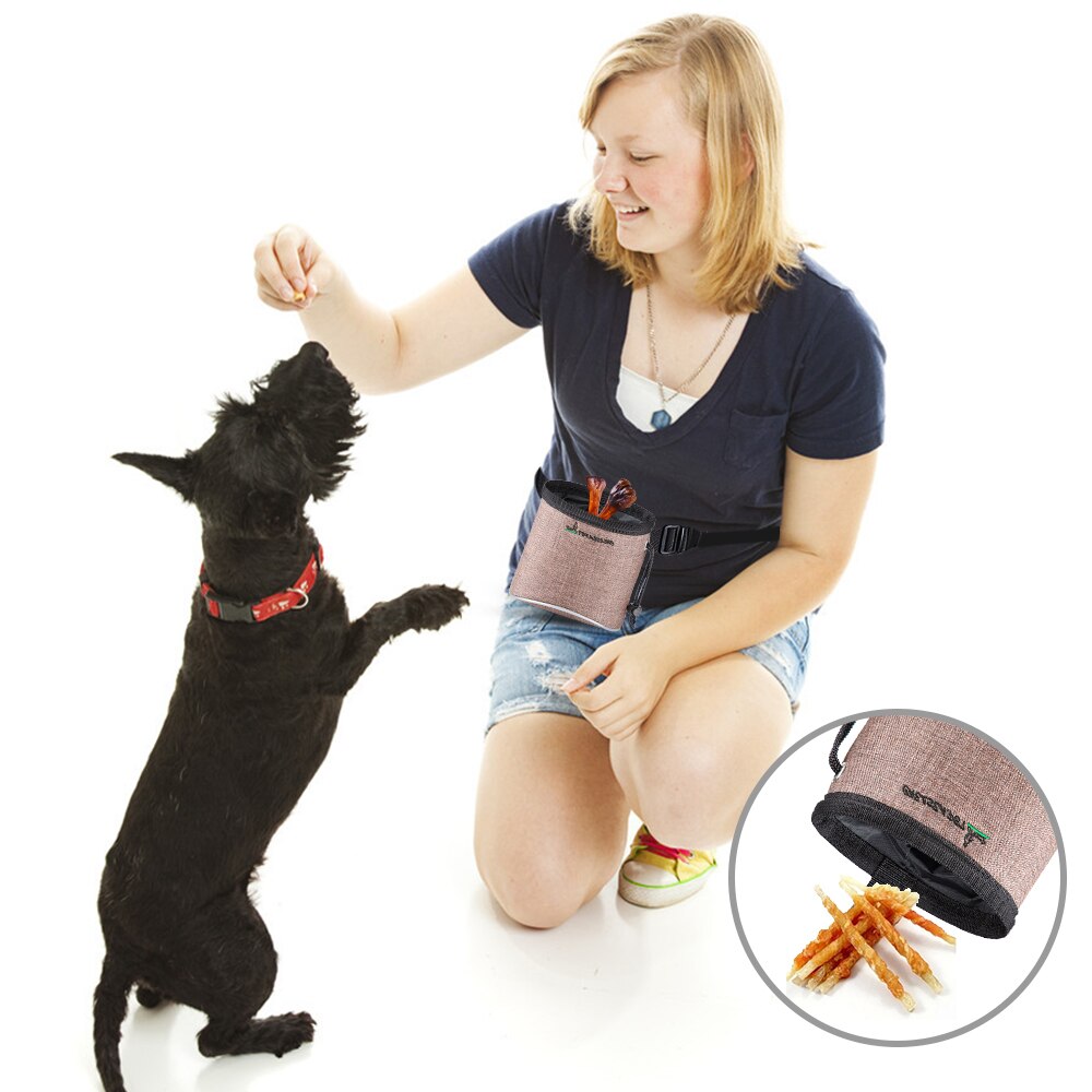 Hondentraining snoepzak voor buiten, hondensnoepjeszak, heuptas, stoffen tas voor honden en puppy's, benodigdheden  #2