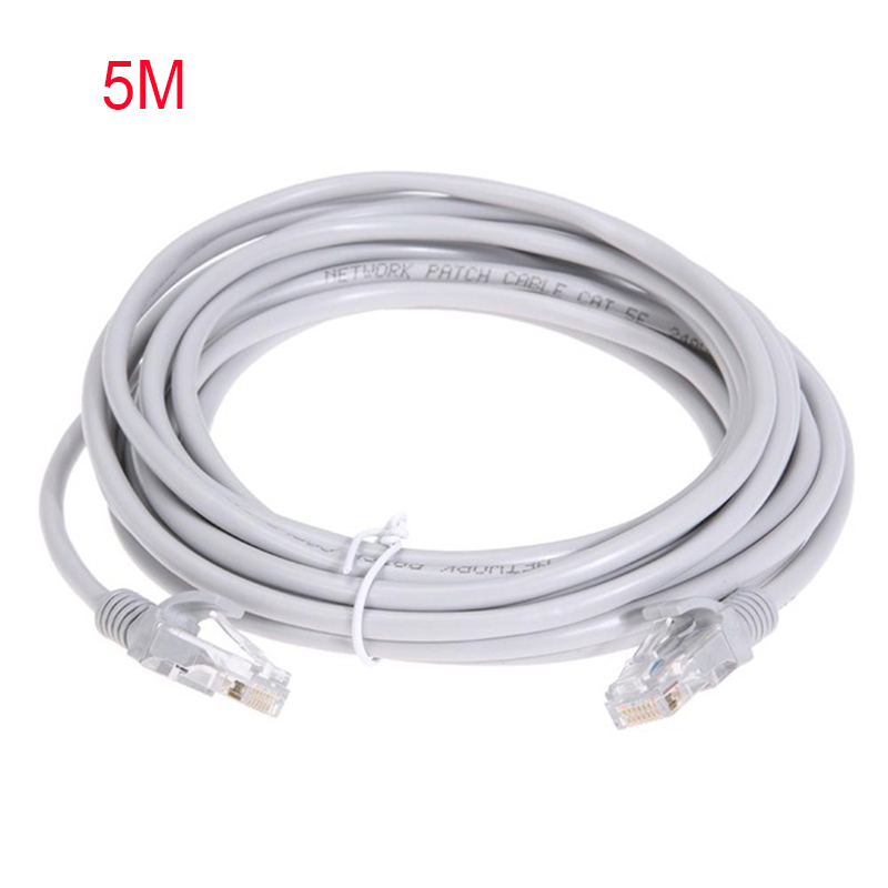 1m / 5m / 10m / 15m / 30m / 50m / 100m cat 5e rj45 ethernet-kaapeli, verkko-lan-kaapeli (patch-johto): 5m