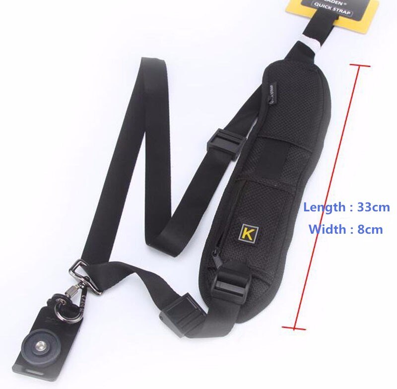 Sangle de ceinture décompression rapide prise de vue unique bandoulière pour tous les appareils photo reflex numériques DSLR