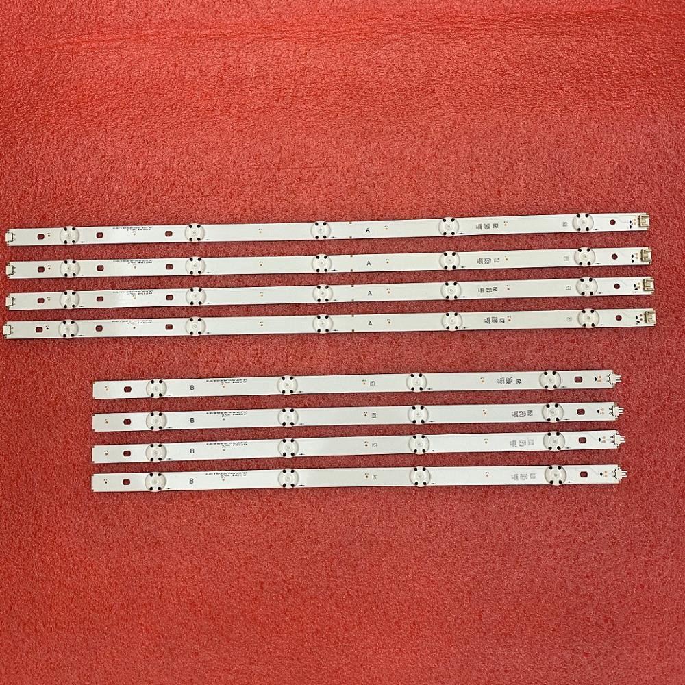 8 stk led bakgrunnsbelysningslist for  lg 49 uk 6200 pua 49 uk 6300 plb 49 uj 635v 49 uj 634v 49 uf 640t 49 uh 6100 49 uh 619v 49 lf 510v 49 uf 6409 49 uj 630v