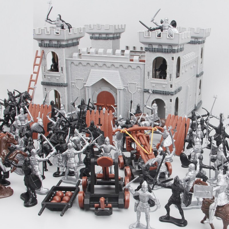 60 krigere i rom figurer model bygning mursten millitær soldat fgures drenge samling legetøj jul