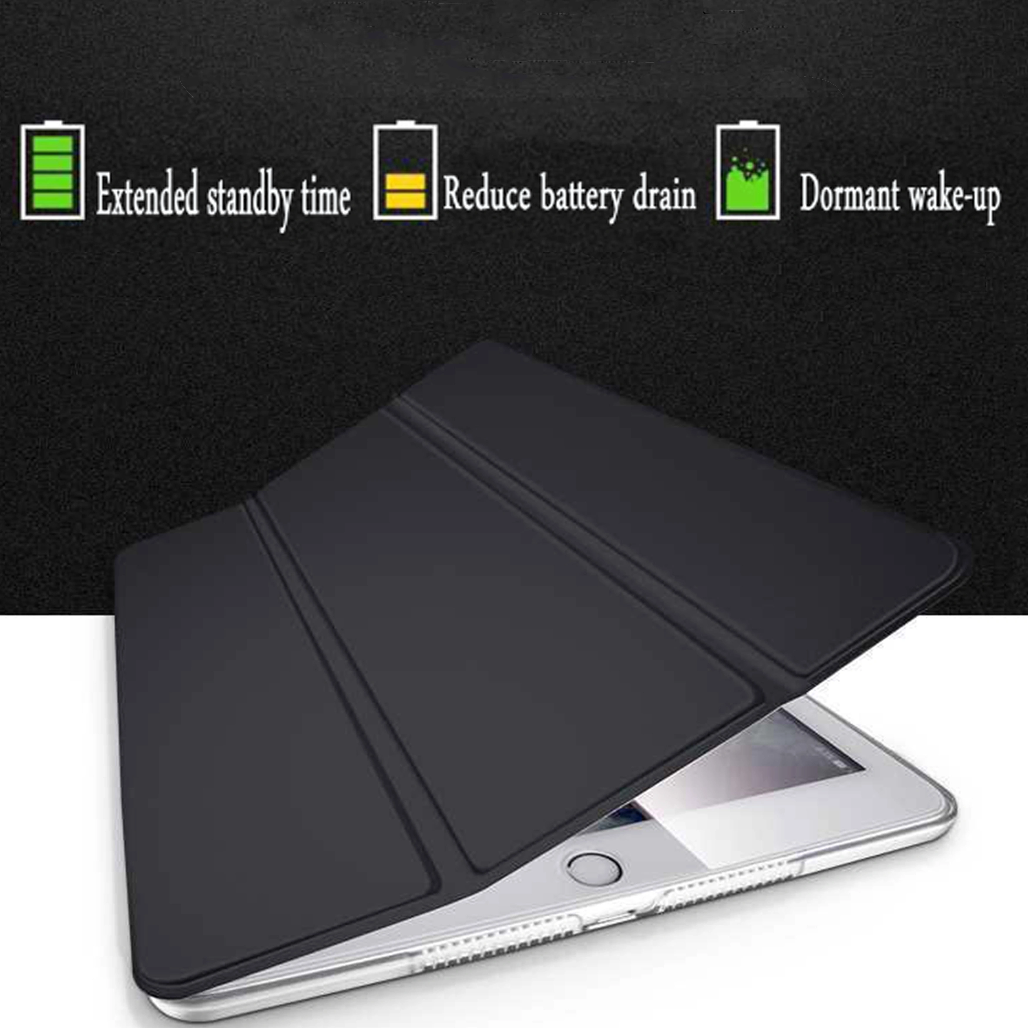Étui en cuir pour iPad Air 2, housse folio pour iPad Air2 modèle Apple A1566 A1567, étui pour tablette 9.7 pouces