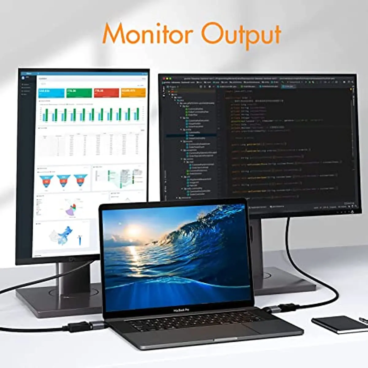 Usb-c til displayport 1.4- adapter thunderbolt 3/4 type-c til dp/minidip displayport 8k @ 60hz- videokonverter for bærbar skjerm