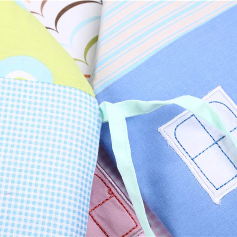 30x30cm Baby House Shape Bumper Crib Breathable Cotton Liner Pillow Infant Cradle Pad Newborn Cot Safety Sleep Protector