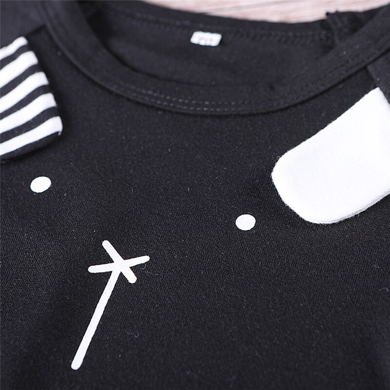 Sommer nyfødte børn baby dreng bomuld t-shirt toppe+ko printede bukser bukser outfits tøj 2 stk.