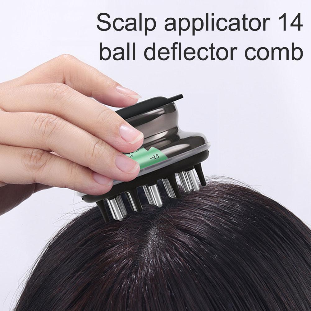 Anti Off Handheld Salon Regrowth Essential Oil Liquid Massage Oil Essential Hair Multi Care Guiding Scalp Comb Portable X0g8