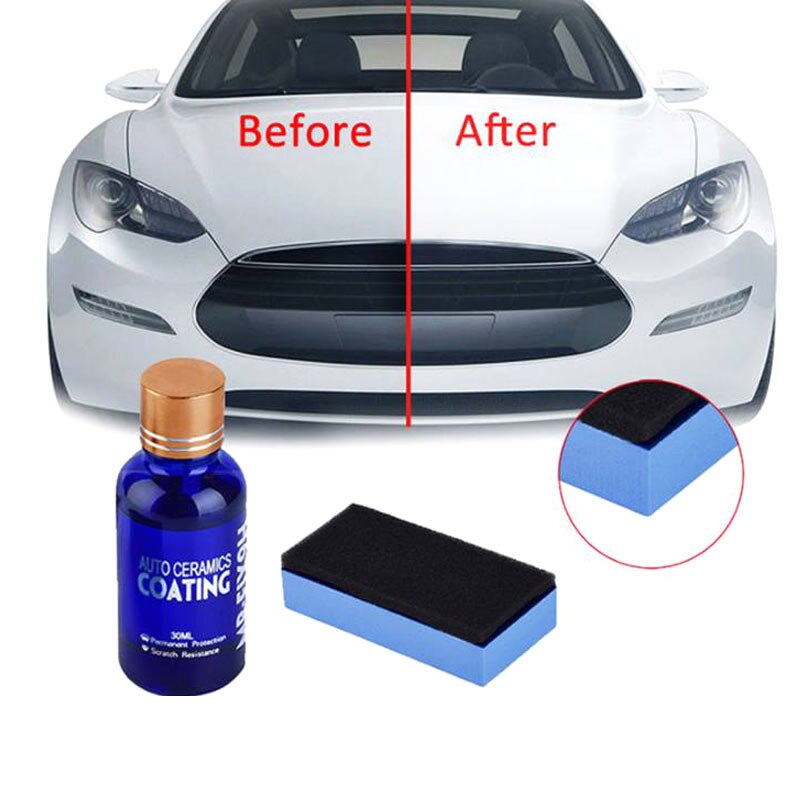 30ML High Gloss Ceramic Car Coating Kit Anti-Scratch Exterior Care Paint Sealant 9H Hardness NJ88