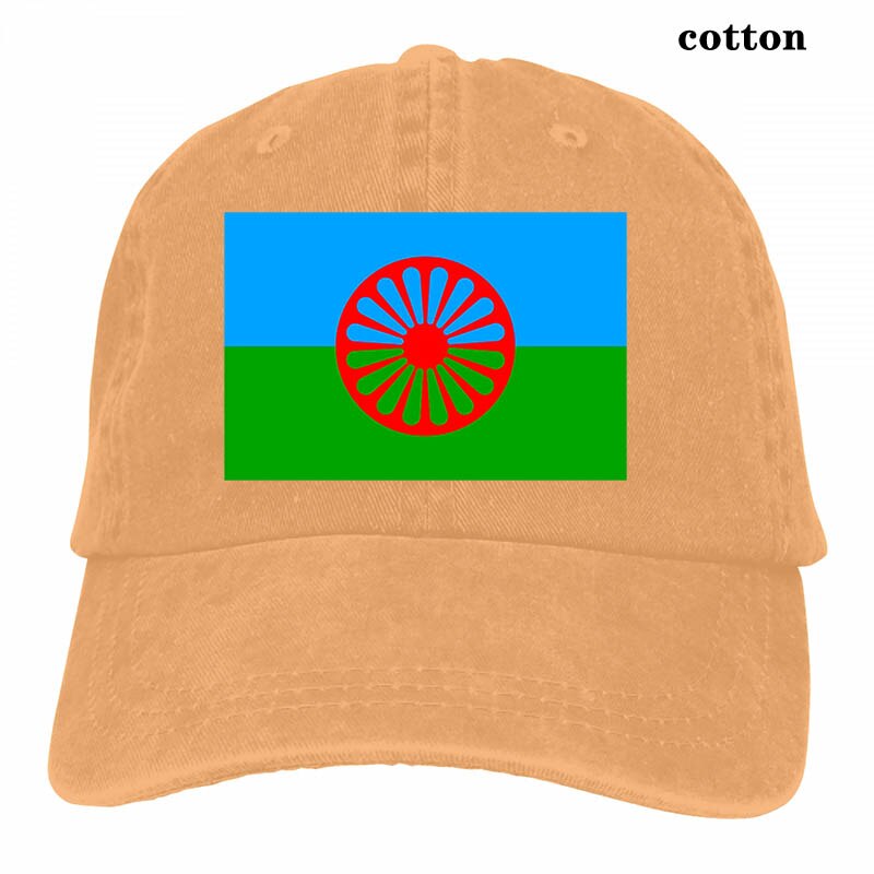 gypsy flag Baseball cap men women Trucker Hats adjustable cap: 3-Natural