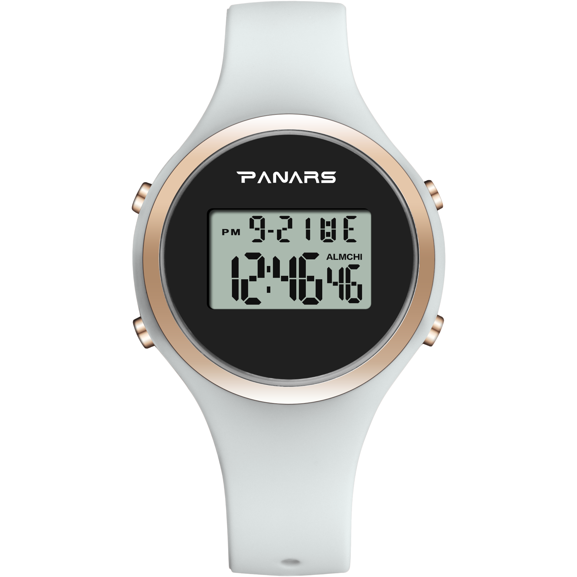Relojes electrónicos para mujer, pulsera Digital Led de silicona, color rosa y negro, para vestido de tirantes, reloj deportivo femenino: 8122 White