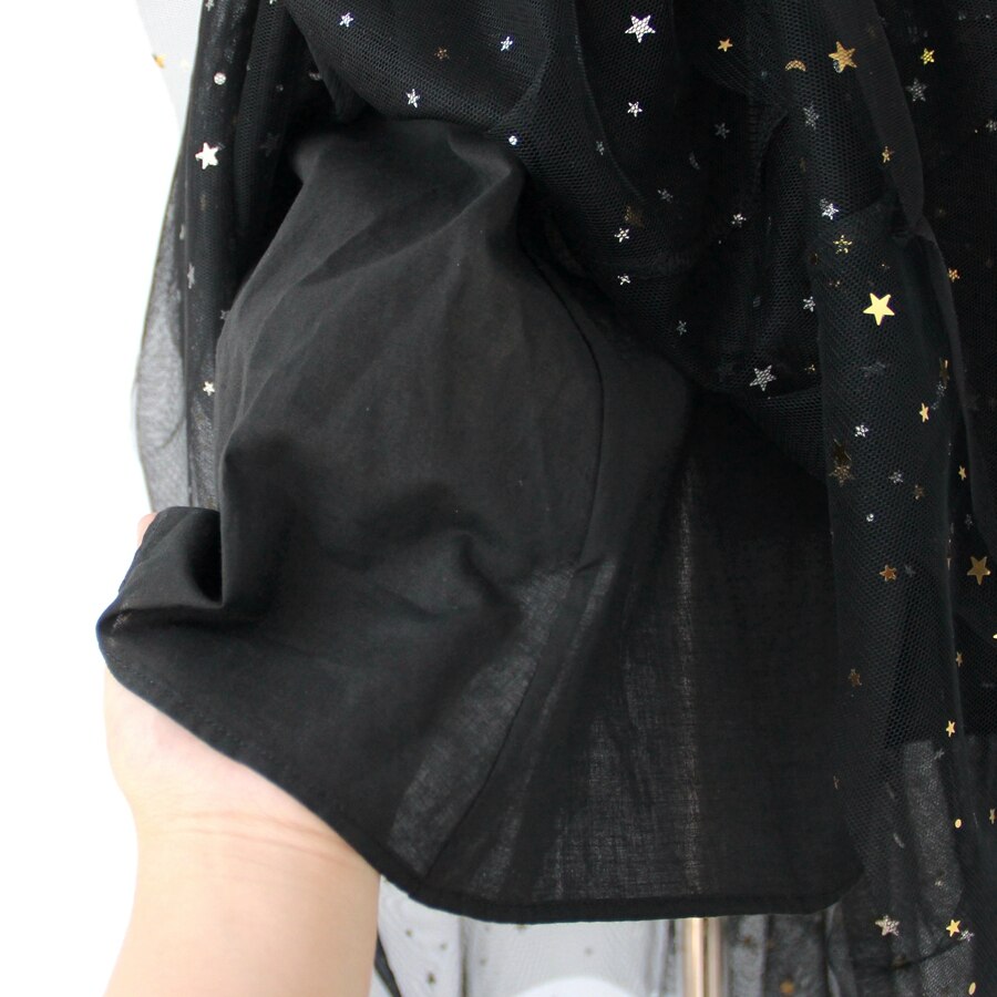 All-match mesh gennemsigtig sort farve kvinder halve slips 65 cm længde intamites