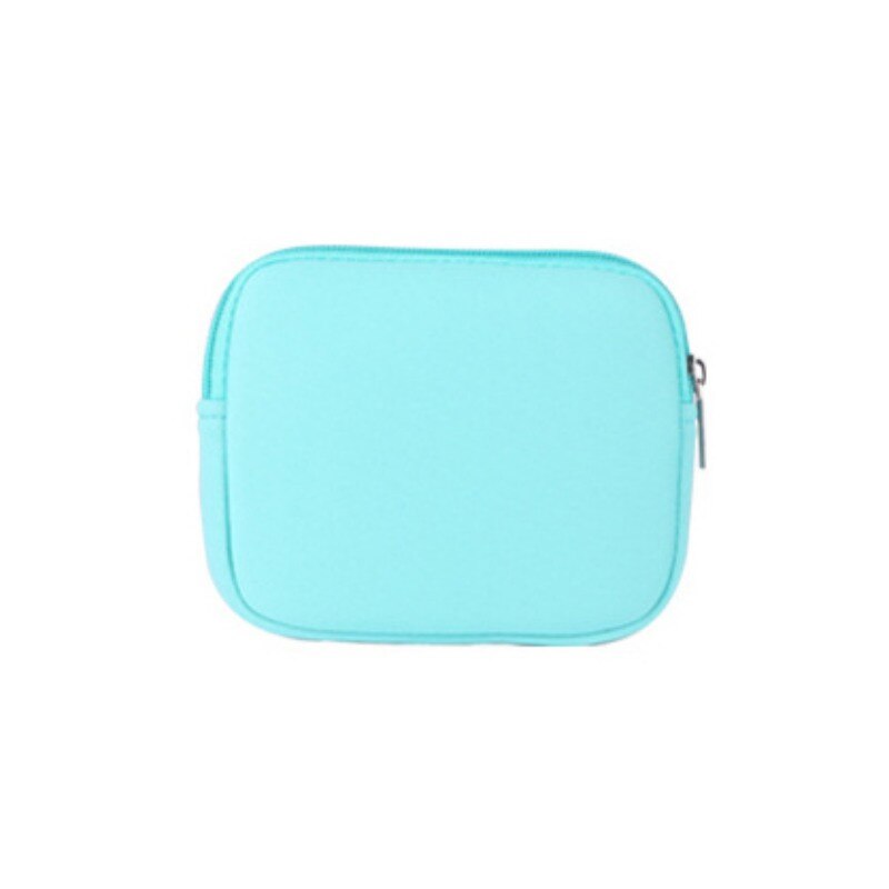 Fones de ouvido/carregador saco de alimentação portátil luva notebook adaptador/mouse caso bolsa à prova de choque sacos de armazenamento de cabo digital: Céu Azul