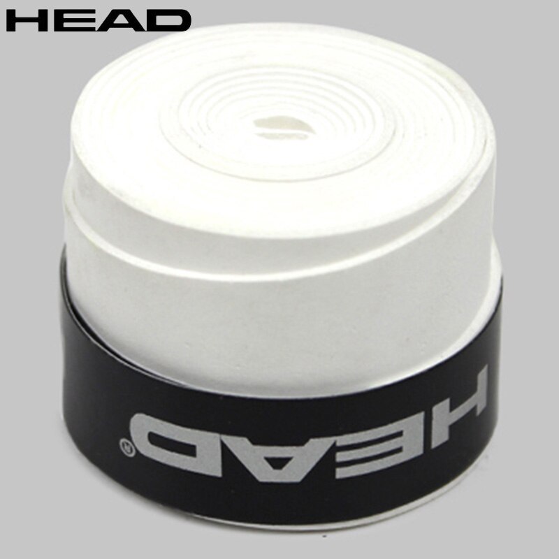 Head Tennis Racket Overgrip Anti Slip Vibration Dampener Tennis Racket Grip Tape Badminton Squash Racquet Training Accessories: White