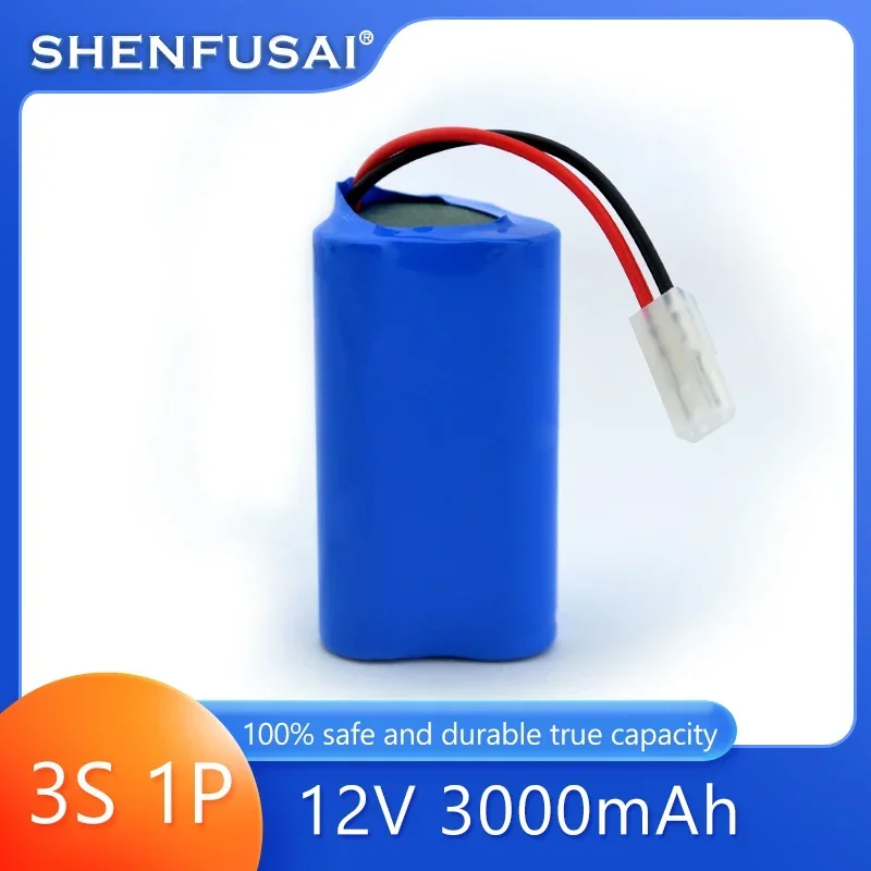 12V3S1P 100% high-capacity lithium battery, lithium-ion battery pack 3000mAh