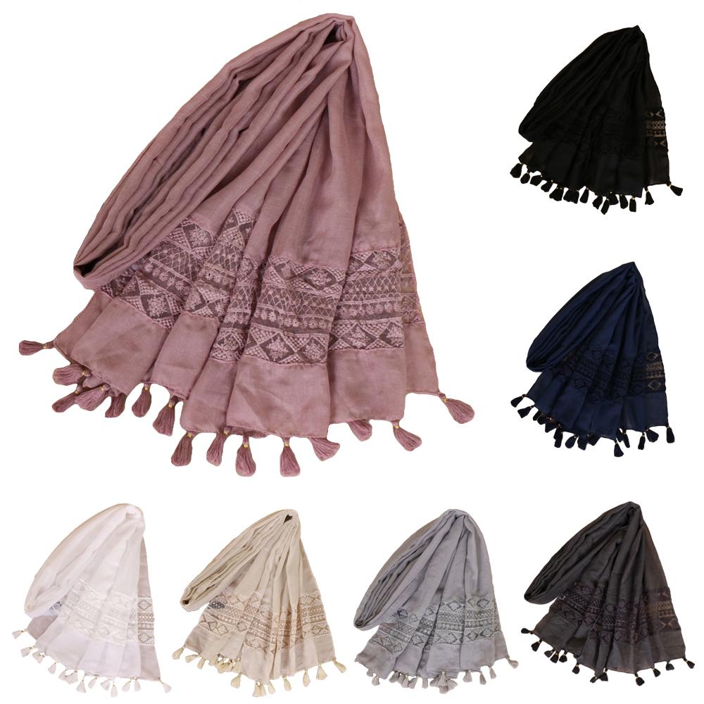 210*70cm kvinder kvast tørklæde muslim hovedtørklæde sjal wrap islamiske maxi lange tørklæder arab stoles frynser hals hoveddæksel hijabs
