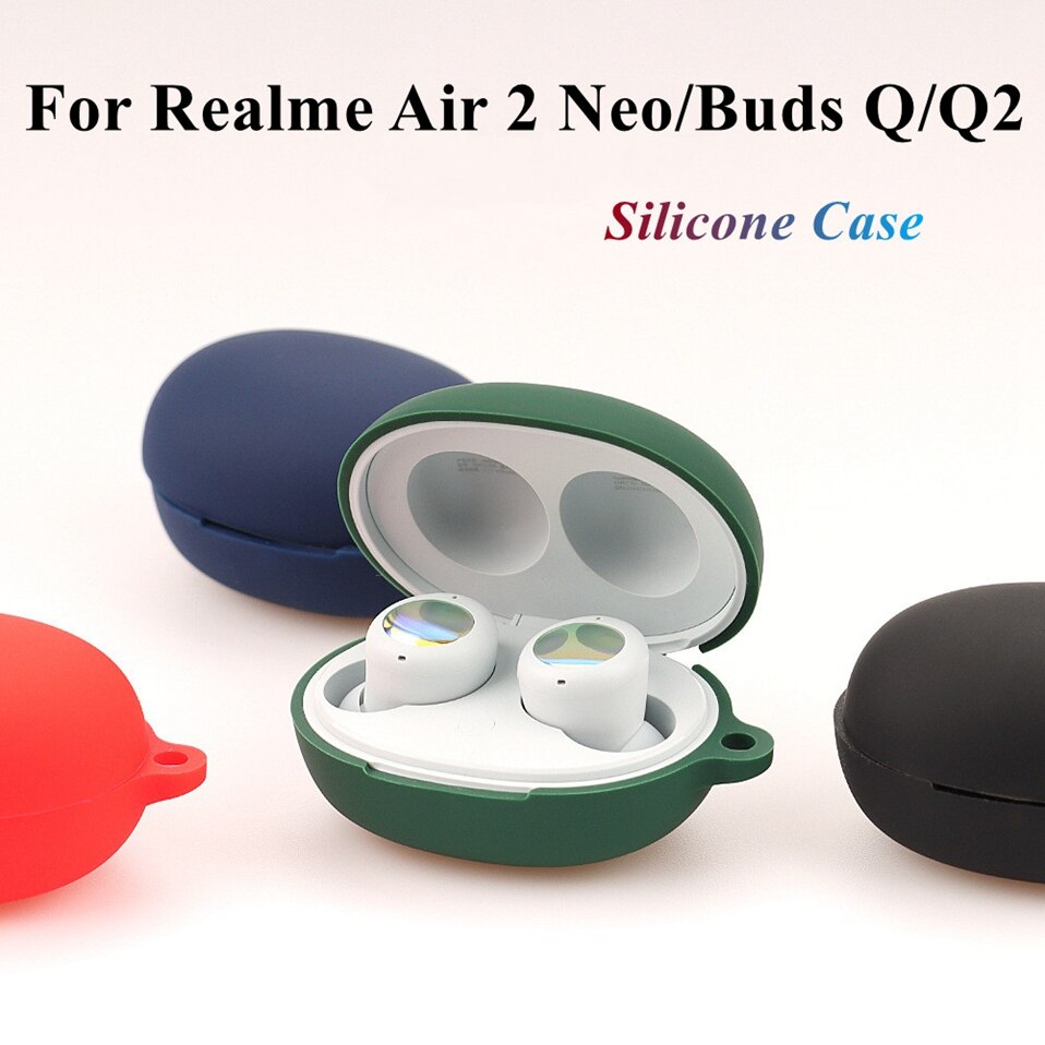 Soft Protective Case For Realme Buds Air 3 2 Neo Buds Q Q2 Silicone Earphone Shell Cover For realme airbuds3 budsq2 Anti