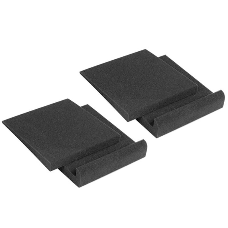 2 Set Monitor Isolation Pads for 4 Inches , High Density Dampening Acoustic Stands Foam Which Fits Most Bookshelf: Default Title