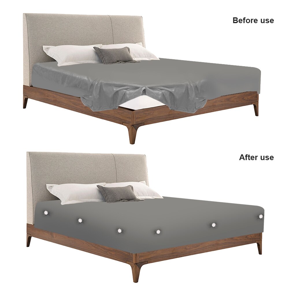 Housse de couette simple à Angle fixe, avec boucle fixe, Clips antidérapants, support de drap de couette