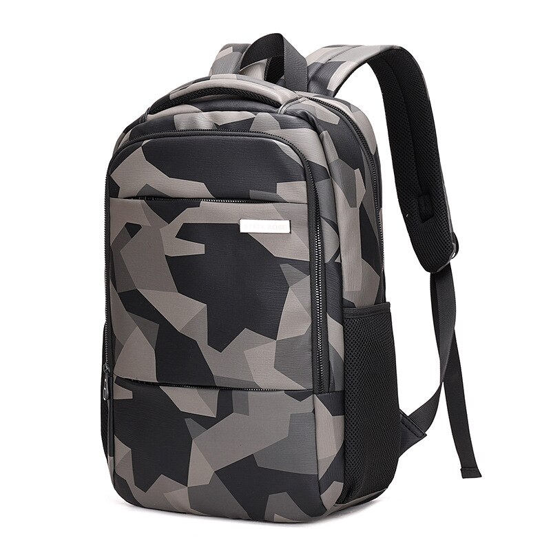 Casual Camouflage Nylon Men Backpack Business Laptop Backpack Men Waterproof Travel Backpack Bag Male Computer Bag: Default Title