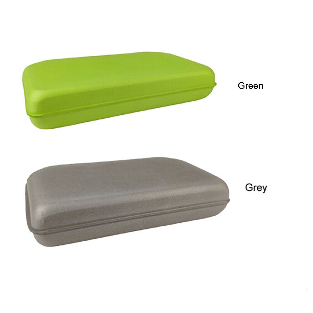 Aventik Float EVA Foam Fly Box Slit Foam Vliegvissen Box 6X3.48X1.2inch: Grey and Green