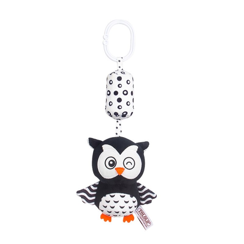 Baby Bed Animal Shaped Haning Rattle Eco-friendly Plush Hanging Pleasant Toys: owl