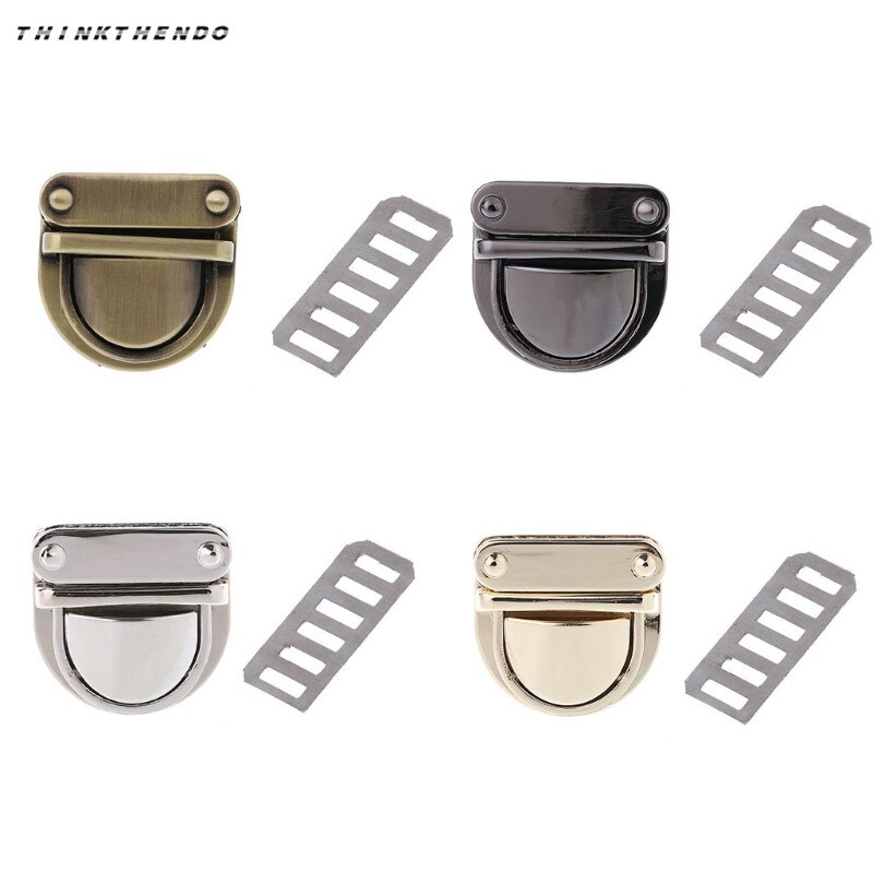 Metal Clasp Turn Lock Twist Lock for DIY Handbag Bag Purse Hardware Closure Bag Twist Lock Clasp Turn Lock
