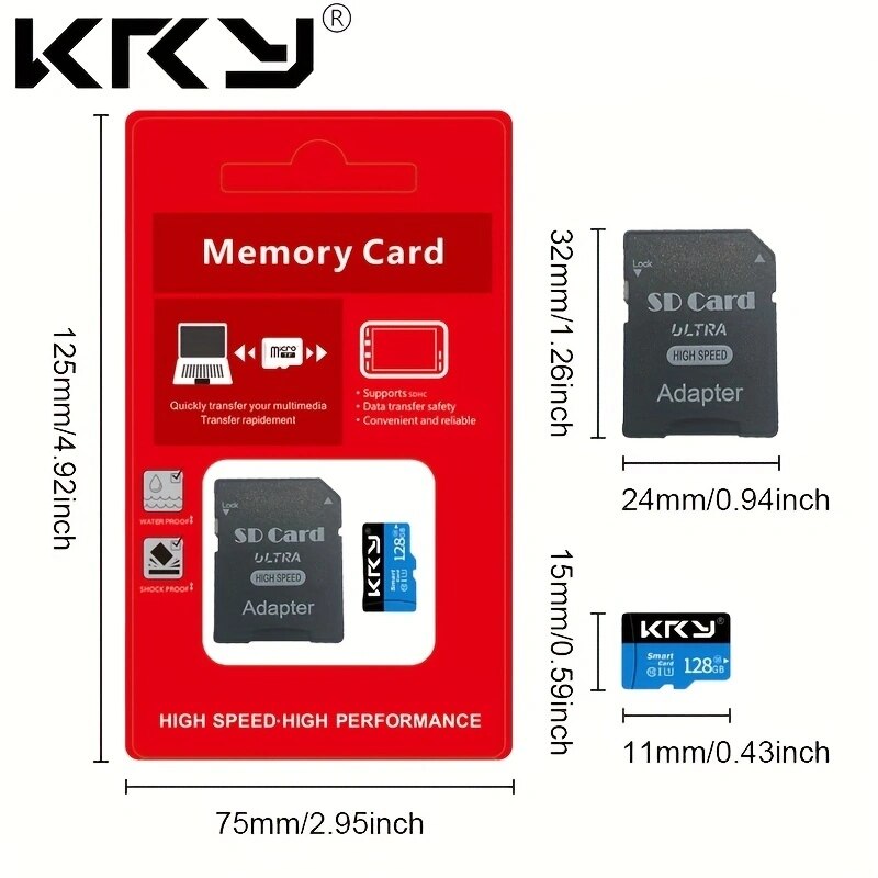 Karta pamięci Micro SD 128GB 32GB 64GB Karta SD Karta pamięci SD/TF 32 64 128GB Karta pamięci klasy 10 dla telefonu