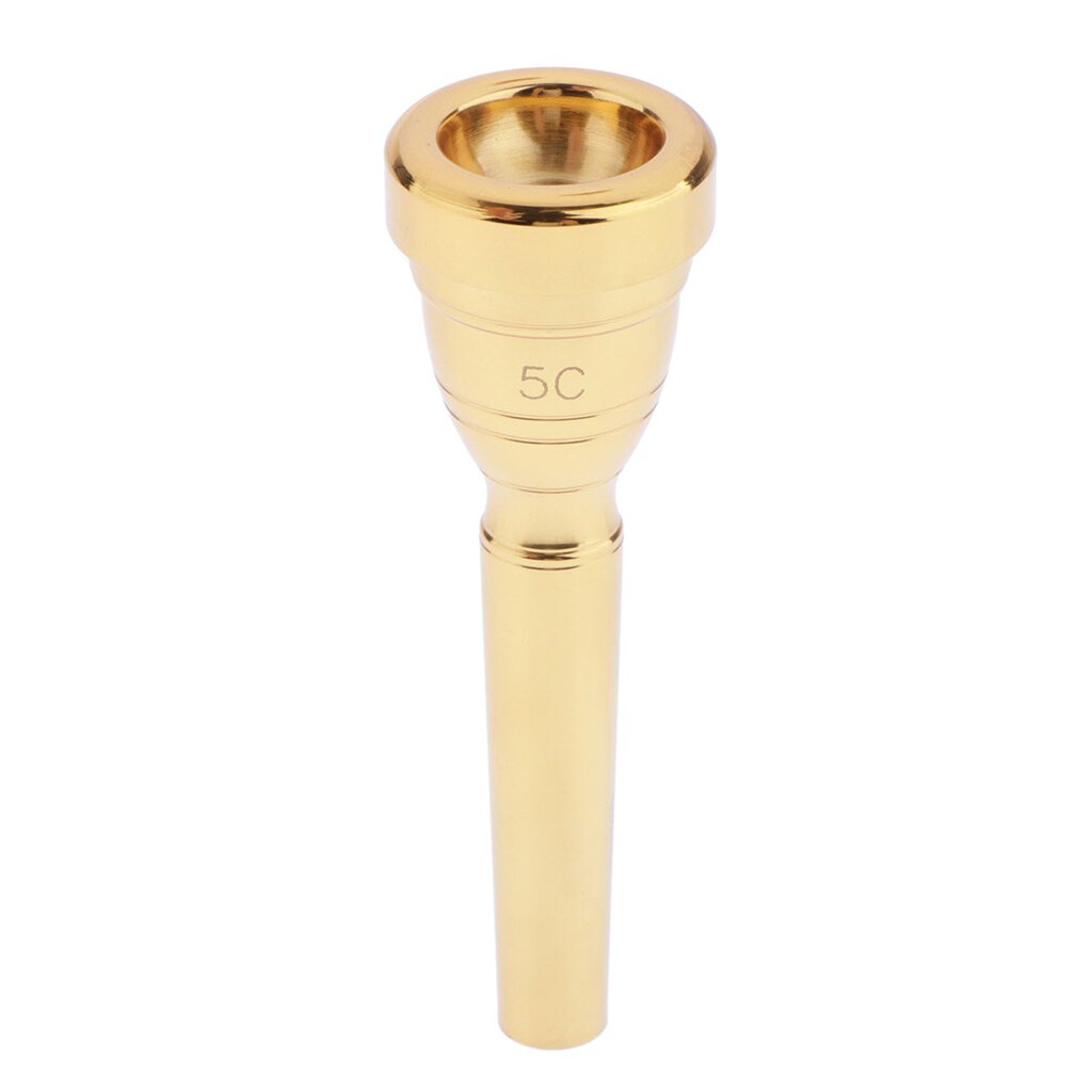 Boquilla de trompeta chapada en oro para Yamaha Bach accesorios de instrumentos musicales de repuesto (5C)