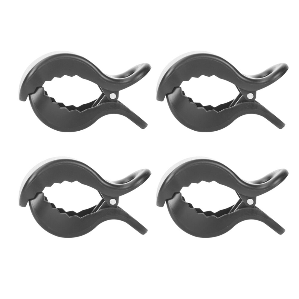 4Pcs Abs Kinderwagen Deken Clip Eenvoudige Praktische Samll Vaststelling Kinderwagen Deken Clip Houder Voor Kid (Zwart)